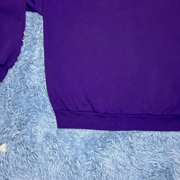 VINTAGE Bumblebee Hive Flower Crewneck Sweater Size XL Women’s Nature Purple 90s - Picture 5 of 9